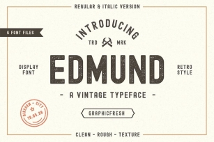 The Edmund - 6 Font Files Font Download