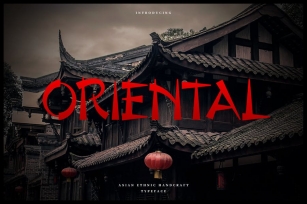 Oriental - Authentic Chinese Typeface Font Download