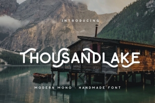 Thousand Lake - Handmade Font Font Download