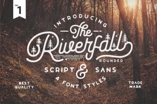 Riverfall Rounded Script and Sans 4 Typeface Ver.1 Font Download