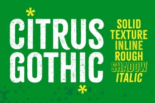 Citrus Gothic Font Family Font Download
