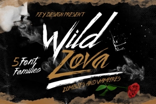 Wild Zova - Brush Font Font Download