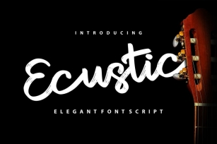 Ecustic | Elegant Script Font Font Download