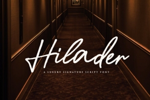 Hilader Signature Font Font Download