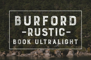 Burford Rustic Book UltraLight Font Download