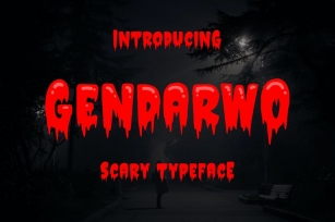 Gendarwo - Scary Typeface Font Download