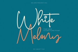 White Melony - New Signature Font Font Download