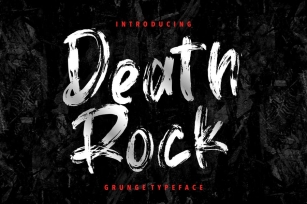 Death Rock Grunge Typeface Font Download