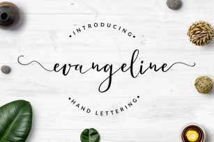 Evangeline - Hand Lettering Font Font Download