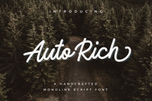 AutoRich Monoline Script Font Download