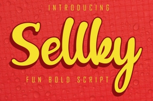 Sellky Fun Bold Script Font Download
