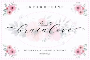 Brainlove - Beautiful Modern Calligraphy Font Download