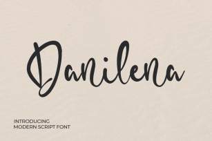 Danilena - Modern Script Font Font Download