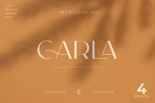Carla Sans - Elegant Typeface Font Download
