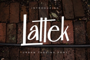 Lattek - Urban Tagging Font Font Download