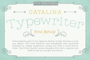 Catalina Typewriter Font Download