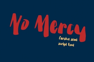 No Mercy - 80s trend font Font Download