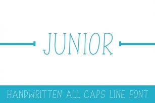 Junior - Line Font Font Download