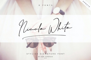 NicoleWhite • 8 Pretty Font Font Download