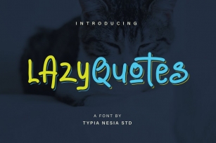 Lazy Quotes Font Download