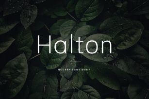 Halton - Modern Sans Serif Typeface Font Download