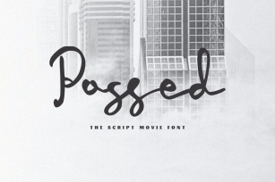 Possed - The Movie Script Font Font Download