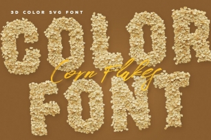Corn Flakes Color Fonts Font Download
