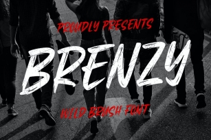 Brenzy - Wild Brush Font Font Download
