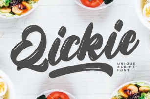 Qickie - Unique Script Font Font Download