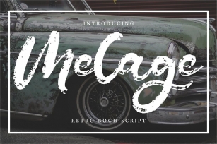 Melage | Retro Rogh Script Font Font Download