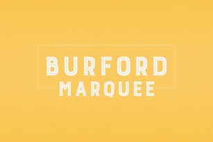 Burford Marquee Font Download
