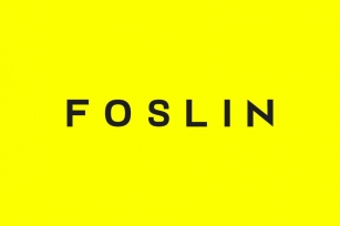 FOSLIN - Minimal Sans-Serif / Display Typeface Font Download