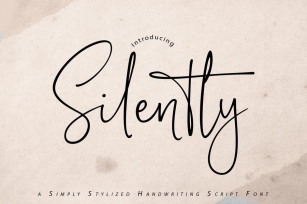 Silently | Handwriting Script Font Font Download