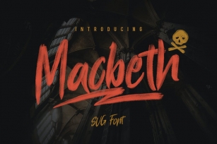 Macbeth Typeface - SVG Font Font Download