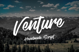 Venture -  Handmade Font Script Font Download