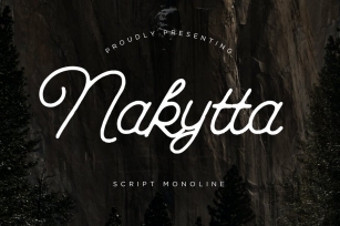 Nakytta Monoline Script Font Download