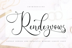 Rendezvouws | Modern Script Font Font Download