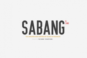 Sabang Island Typeface Font Download