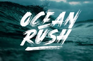Ocean Rush - Brush Font Font Download