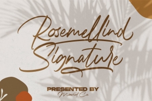 Rosemellind Signature Font Download