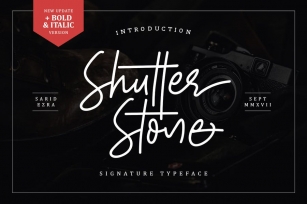 Shutter Stone - Signature Script Font Download