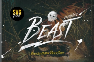 Beast SVG font & Graphics Pack Font Download