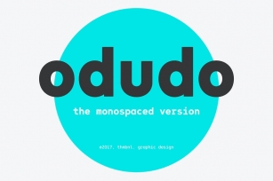 Odudo Mono - Typeface Font Download