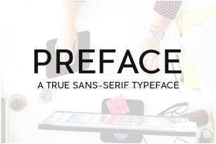 PREFACE Sans-Serif Typeface + WebFonts Font Download