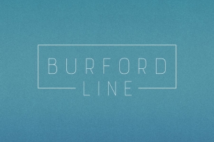 Burford Line Font Download
