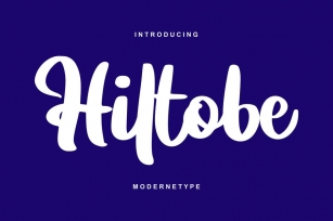 Hiltobe | Modernetype Script Font Font Download