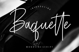 Baquette Monoline Script Font Download