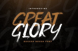 Great Glory Brush Font Font Download