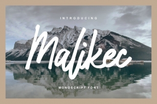 Malikec | Mono Script Font Font Download