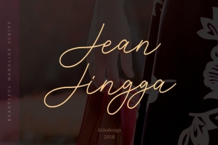 Jean Jingga - Beautiful Handwritten Styled Font Font Download